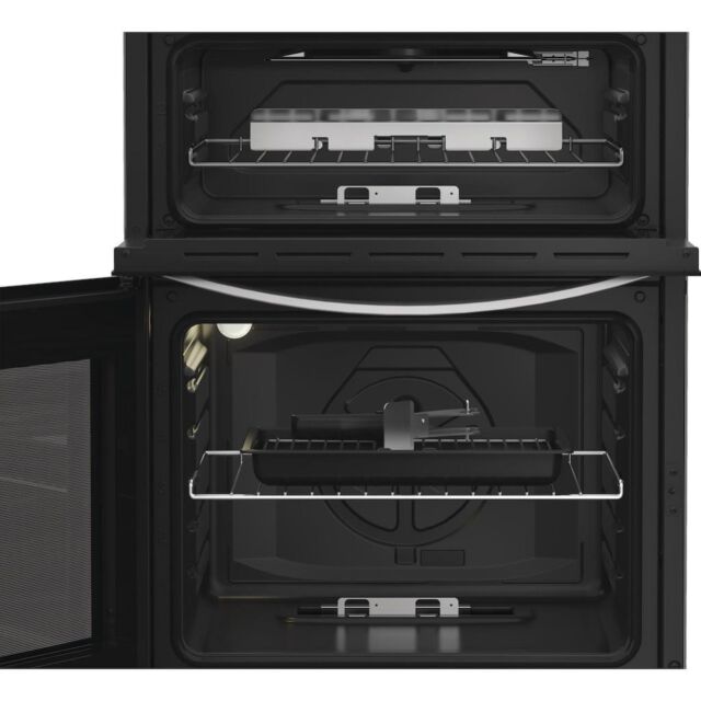 Indesit IDG6GS 60cm Gas Double Cooker - Silver