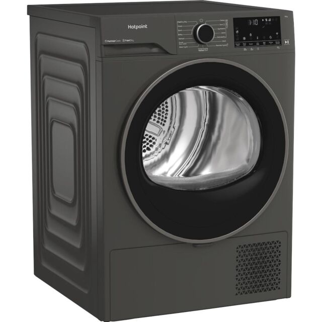 Hotpoint CHD94MGBSUK Fabric Care 9kg Heat Pump Tumble Dryer with HomeWhiz
