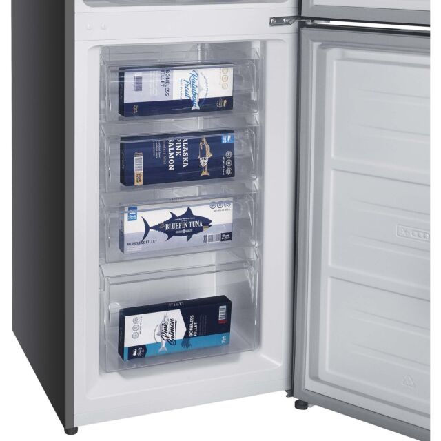 Hotpoint HPKF3241XP4UK 244L Freestanding Total No Frost 50/50 Fridge Freezer with VitalCare - Brushed Steel