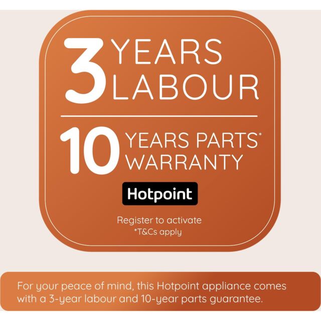 Hotpoint HCW6O7HTSXUKC Class 6 45cm Built-In Compact Oven with Microwave - Stainless Steel