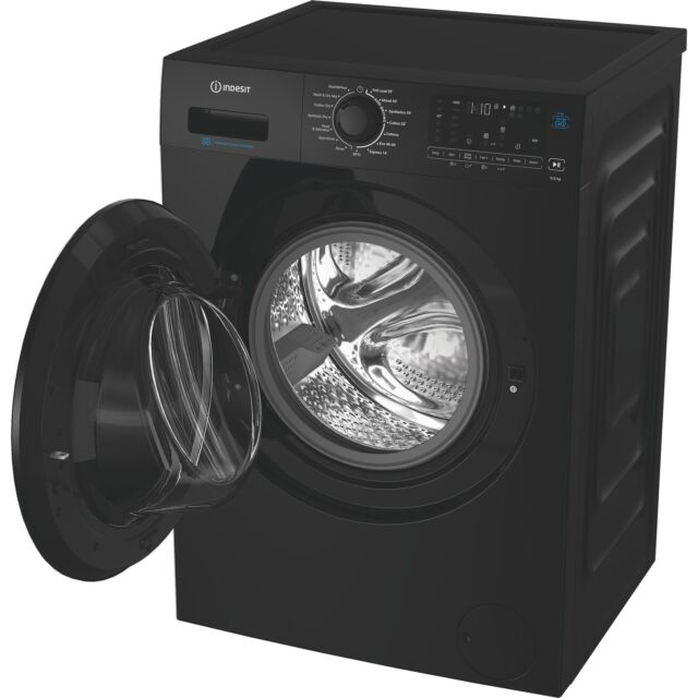 Indesit IDP9646BPUSHGOUK 9kg Wash 6kg Dry Push&Go Washer Dryer with Steam - Black
