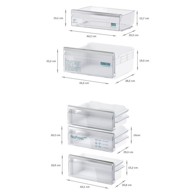 Siemens KI86NHFE0, Built-in fridge-freezer with freezer at bottom