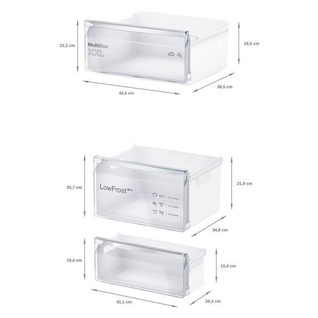 Bosch KIV87NSE0G, Built-in fridge-freezer with freezer at bottom