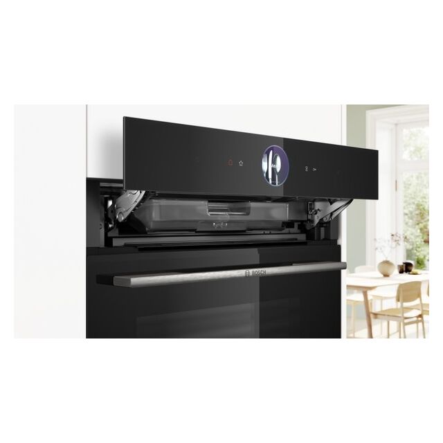 Bosch HRG7764B1B, Built-in oven with added steam function