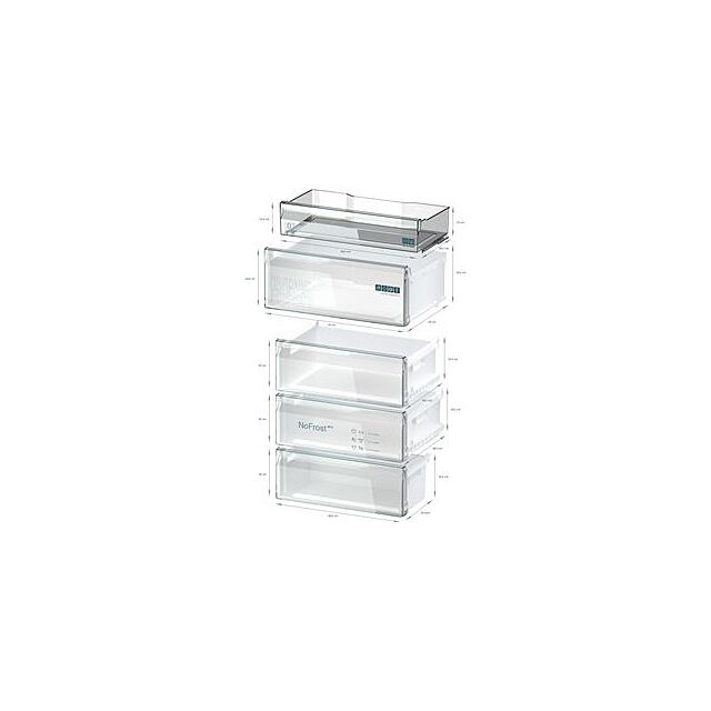 Siemens KG49NVIBG, Free-standing fridge-freezer with freezer at bottom