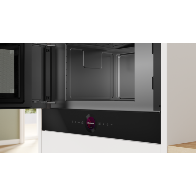 Bosch BFL7221B1B, Built-in microwave oven