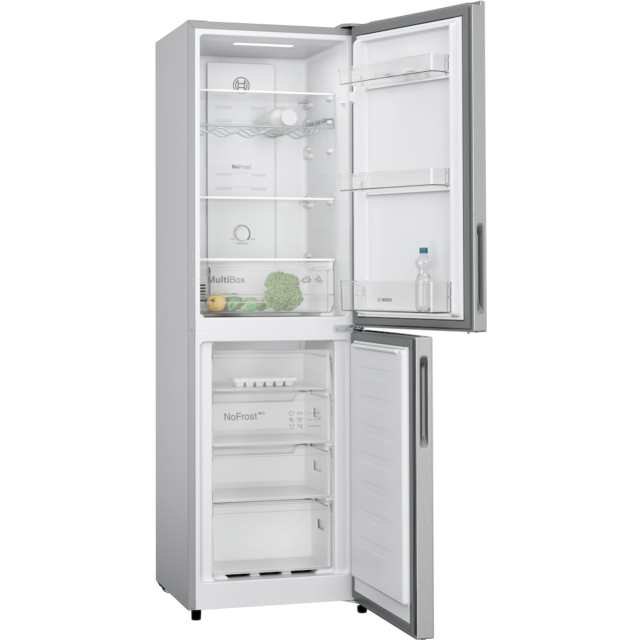 Bosch KGN27NLEAG, Free-standing fridge-freezer with freezer at bottom