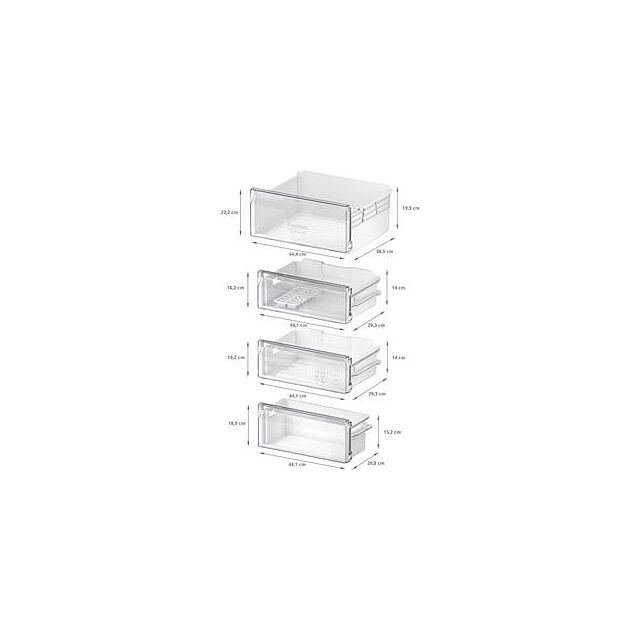 Neff KI7961SE0, Built-in fridge-freezer with freezer at bottom
