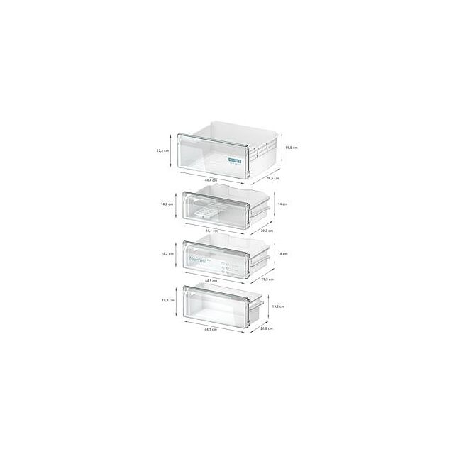 Siemens KI96NNSE0, Built-in fridge-freezer with freezer at bottom