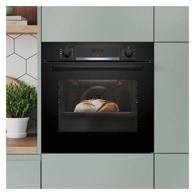 Bosch HQA534BB3B, Built-in oven with added steam function