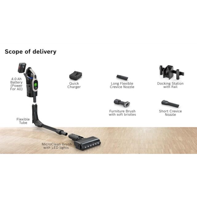 Bosch BBS1041GGB, Cordless vacuum cleaner