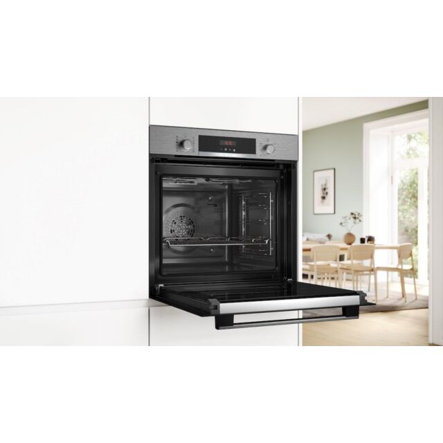 Bosch HQA574BS3B, Built-in oven with added steam function