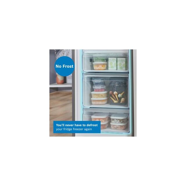 Bosch KGN39VWDKG, Free-standing fridge-freezer with freezer at bottom