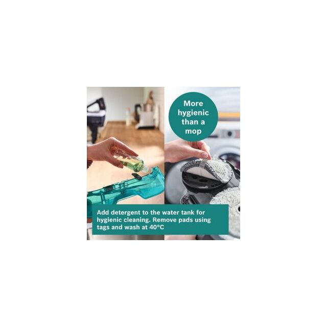 Bosch BCS71HYGGB, Cordless 2 in 1 Vacuum and Mop