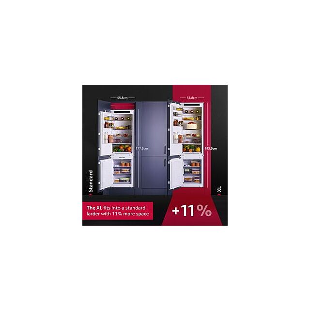 Neff KI7962FD0G, Built-in fridge-freezer with freezer at bottom