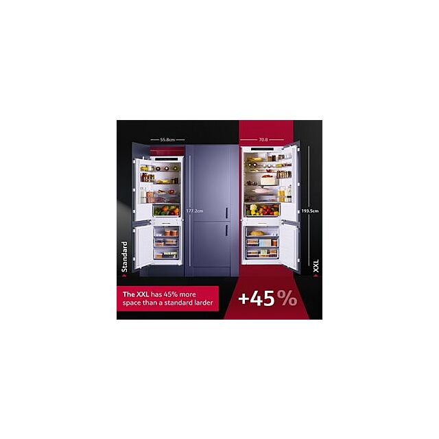 Neff KB7966DD0, Built-in fridge-freezer with freezer at bottom