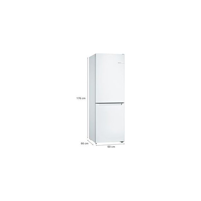 Bosch KGN33NWEBG, Free-standing fridge-freezer with freezer at bottom