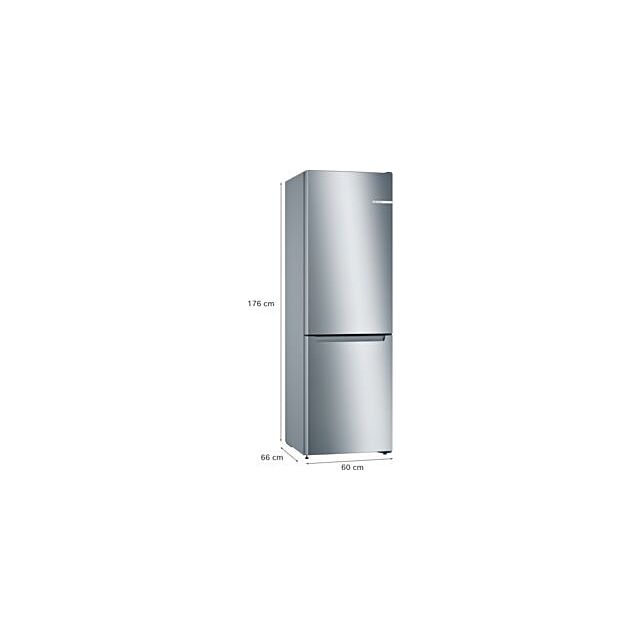 Bosch KGN33NLEBG, Free-standing fridge-freezer with freezer at bottom