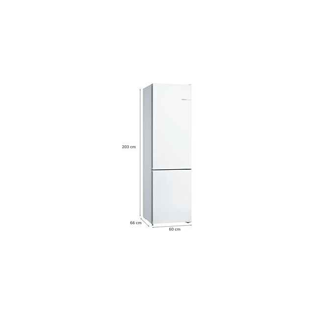 Bosch KGN392WEBG, Free-standing fridge-freezer with freezer at bottom