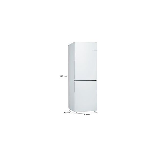 Bosch KGV336WEAG, Free-standing fridge-freezer with freezer at bottom