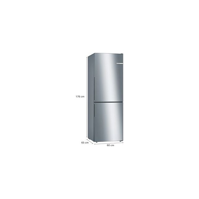 Bosch KGV33VLEAG, Free-standing fridge-freezer with freezer at bottom