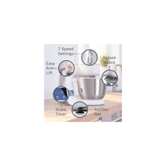 Bosch MUM5XW49GB, Stand mixer with scale