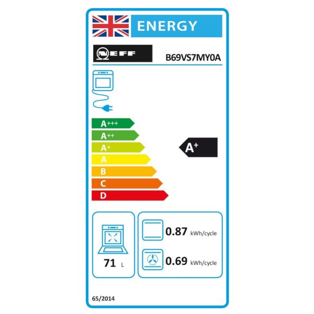 Neff B69VS7MY0A, Built-in oven with added steam function