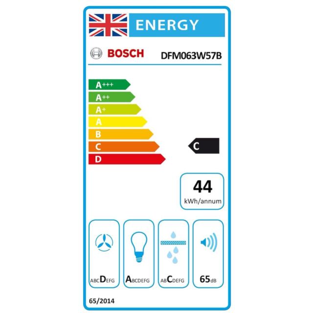 Bosch DFM063W57B, Telescopic cooker hood