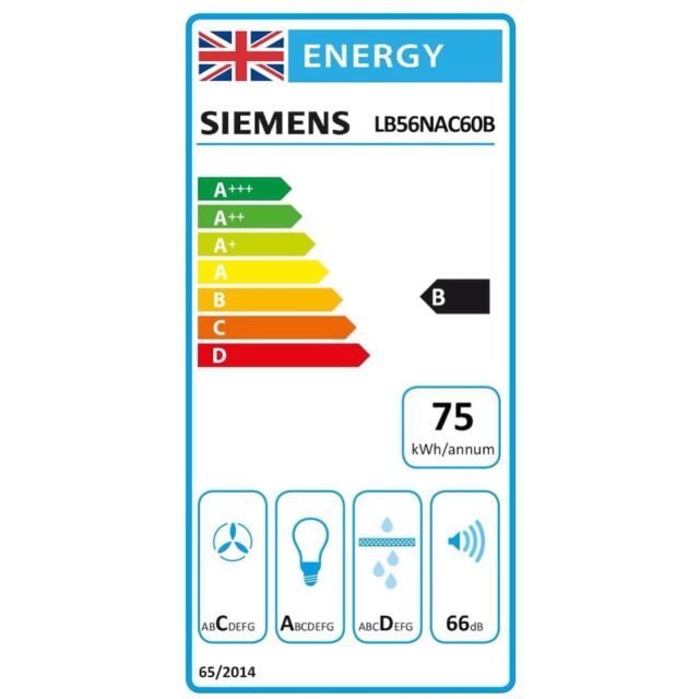 Siemens LB56NAC60B, Canopy cooker hood