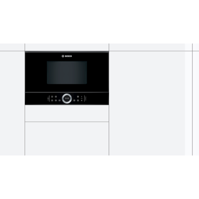 Bosch BFL634GB1B, Built-in microwave oven