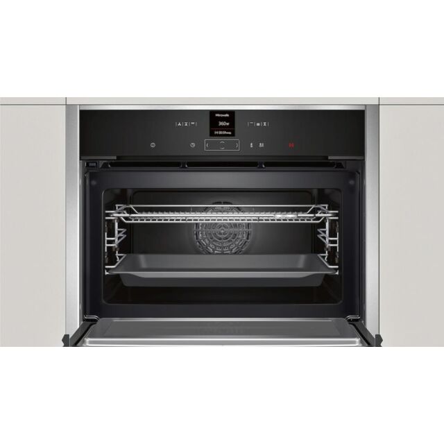 Neff C17MR02N0B, Built-in compact oven with microwave function