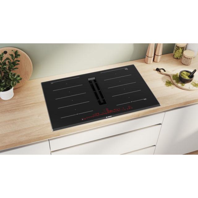 Bosch PXX875D67E, Induction hob with integrated ventilation system