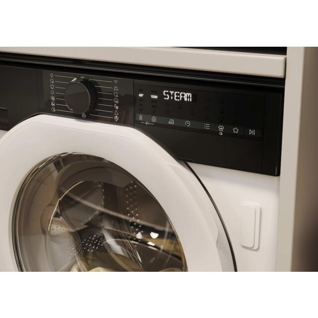 Haier BHA6S69M6D9J-80 9/6kg Integrated Washing Machine with A-30% Energy Rating  - White with Black Bezel