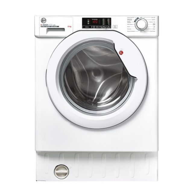 Hoover HBWS 48D1W4-80 8kg Integrated Washing Machine with B Energy Rating - White