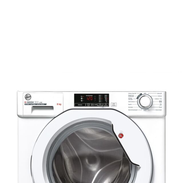 Hoover HBWS 48D1W4-80 8kg Integrated Washing Machine with B Energy Rating - White
