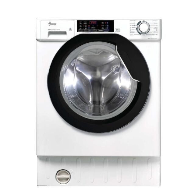 Hoover HBDS 4854DMB5-80 Integrated 8+5kg Washer Dryer - 1400 rpm - A/D Energy Rating - White with Black Door