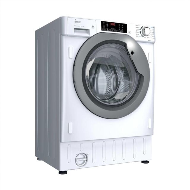 Hoover HBDS 4954DMS5-80 Integrated 9+5kg Washer Dryer - 1400 rpm - A/D Energy Rating - White with Silver Door