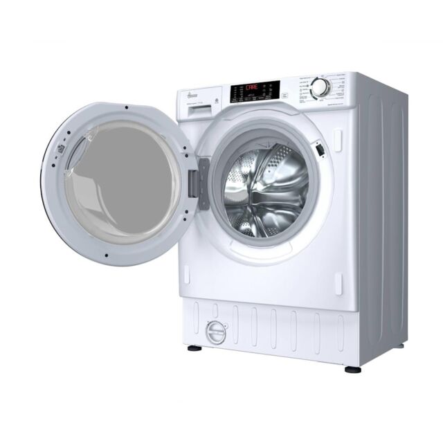 Hoover HBDS 4954DMS5-80 Integrated 9+5kg Washer Dryer - 1400 rpm - A/D Energy Rating - White with Silver Door