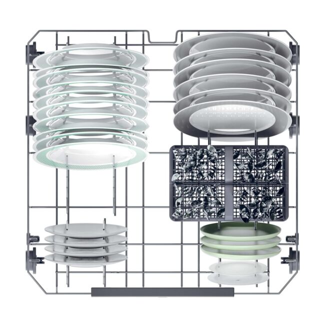 Hoover HFP 4C7E0A-80 Freestanding 60cm 14 Place Dishwasher with C Energy Rating - Anthracite