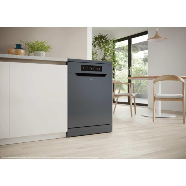Hoover HFP 4C7E0A-80 Freestanding 60cm 14 Place Dishwasher with C Energy Rating - Anthracite
