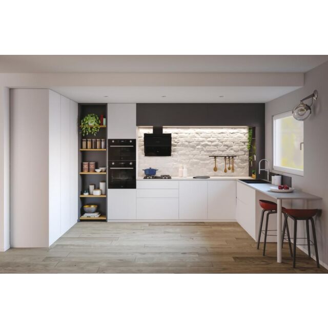 Hoover HDG6DCH3B 60cm Angled Glass Hood