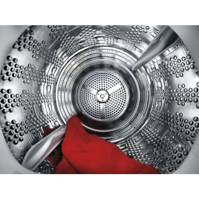 Hoover BATD H7A2TCE-80 H-DRY 300 PRO Integrated 7kg Heat Pump Tumble Dryer - A++ Energy Rated - White & Chrome