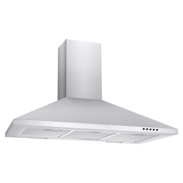Candy CCE90NX/1 90cm Chimney Cooker Hood - Stainless Steel