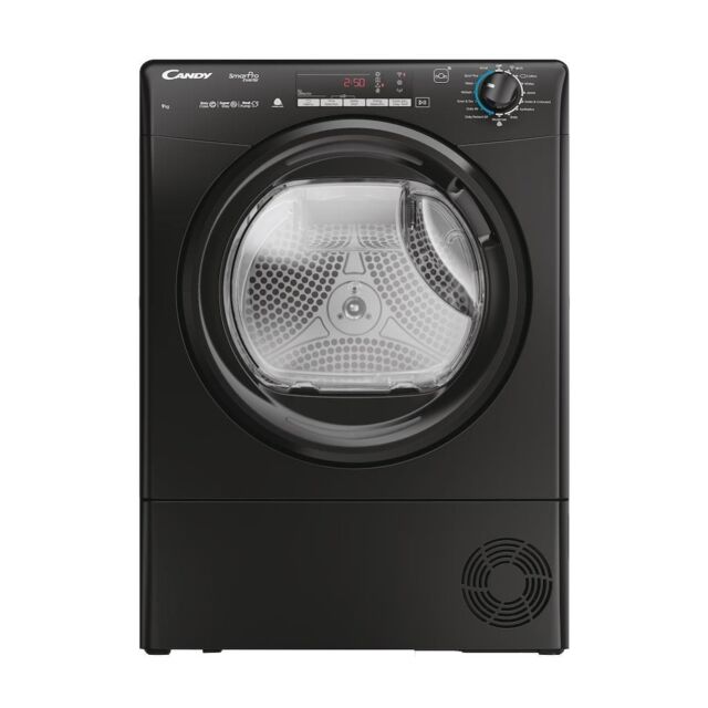 Candy CROEH9A3TBEB80/N Smart Pro 9kg Inverter Heat Pump Tumble Dryer - A+++ Energy Rated - Black