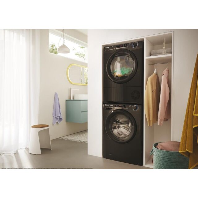 Candy CROEH9A3TBEB80/N Smart Pro 9kg Inverter Heat Pump Tumble Dryer - A+++ Energy Rated - Black