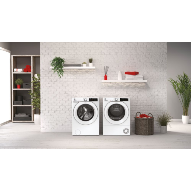 Hoover NDE H9A3TCE-80/N D-Dry 500 9kg Heat Pump Tumble Dryer - White