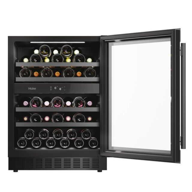 Haier HAKWBD 60 UK Integrated Wine Cooler - Black - F Rated
