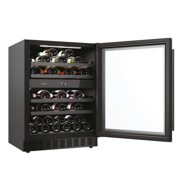 Haier HAKWBD 60 UK Integrated Wine Cooler - Black - F Rated