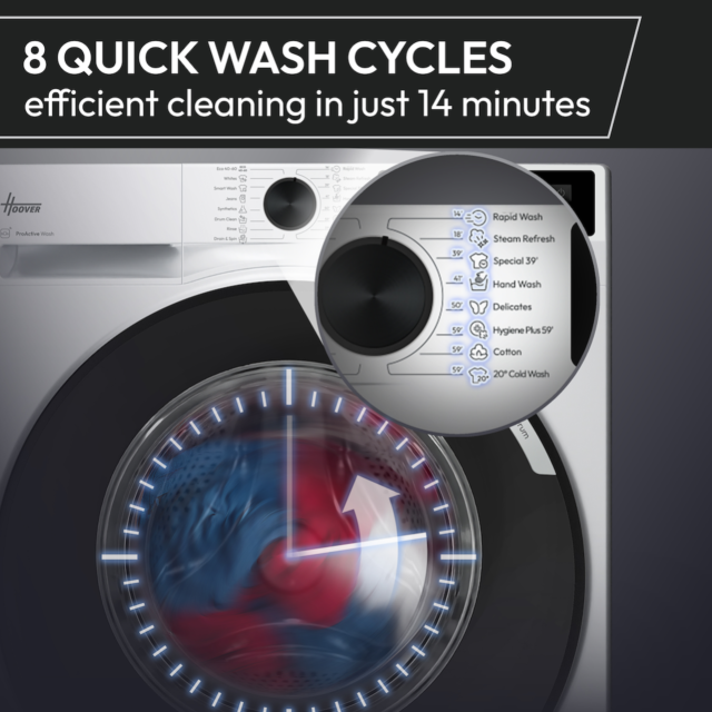 Hoover UltraPro HBWR4106BL10UC80 10+6kg 1400rpm Freestanding Washer Dryer - White - A/D Rated