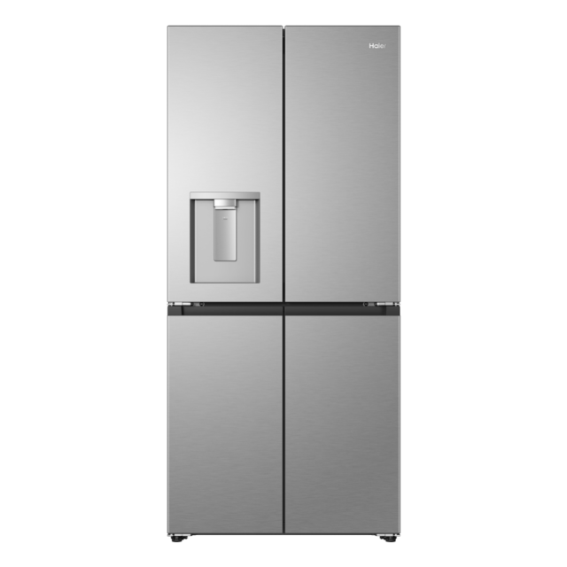 Haier HCR58S18CWMM Rise Cube 523L Side-by-Side American Fridge Freezer - Silver - C Rated